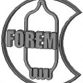 Корпус для SRPP ECC802 лампового стерео-предусилителя FOREM Деталь логотип на фоне 802-й лампы в2.jpg